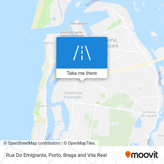 Rua Do Emigrante mapa