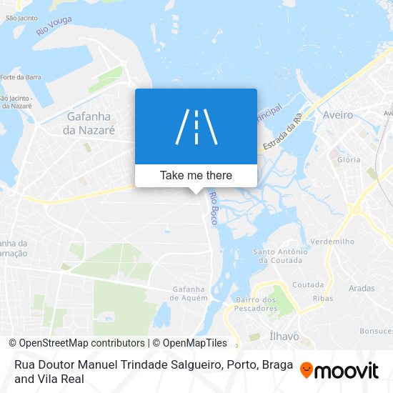 Rua Doutor Manuel Trindade Salgueiro mapa