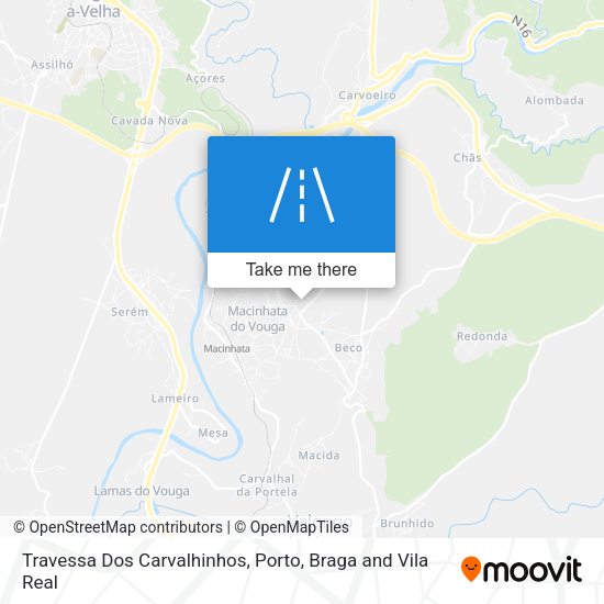 Travessa Dos Carvalhinhos mapa