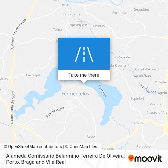 Alameda Comissario Belarmino Ferreira De Oliveira mapa