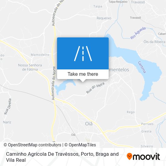 Caminho Agrícola De Travêssos mapa