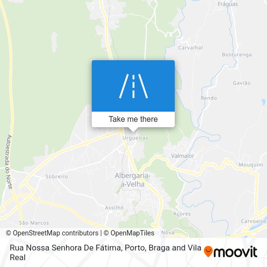 Rua Nossa Senhora De Fátima mapa