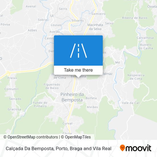 Calçada Da Bemposta map