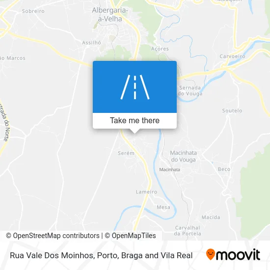 Rua Vale Dos Moinhos map