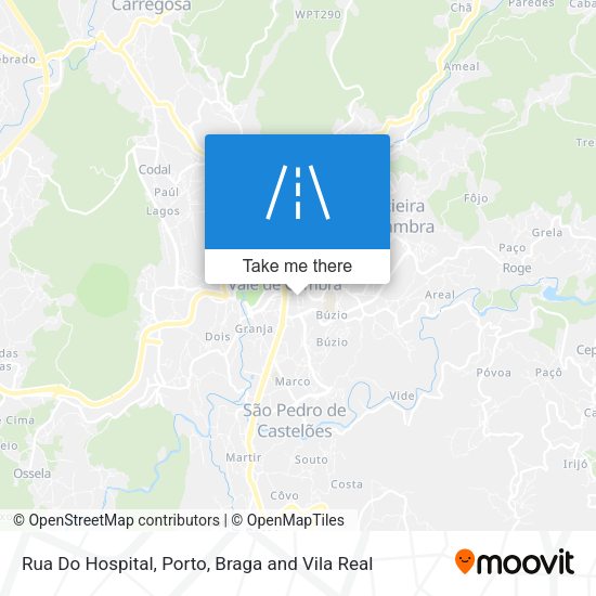 Rua Do Hospital mapa