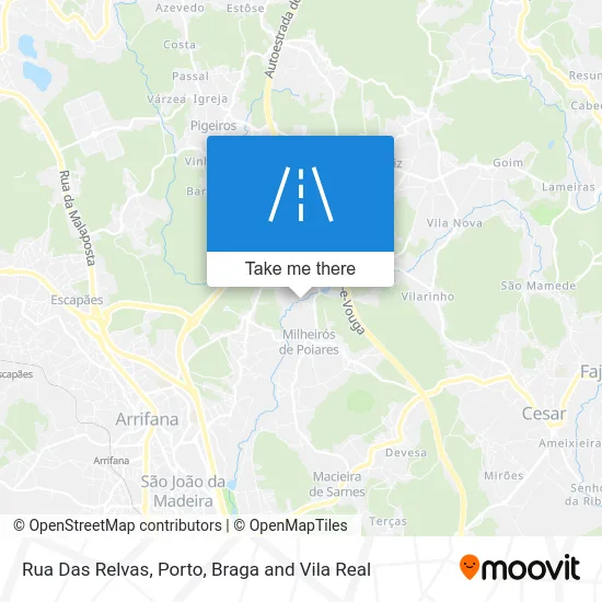 Rua Das Relvas map