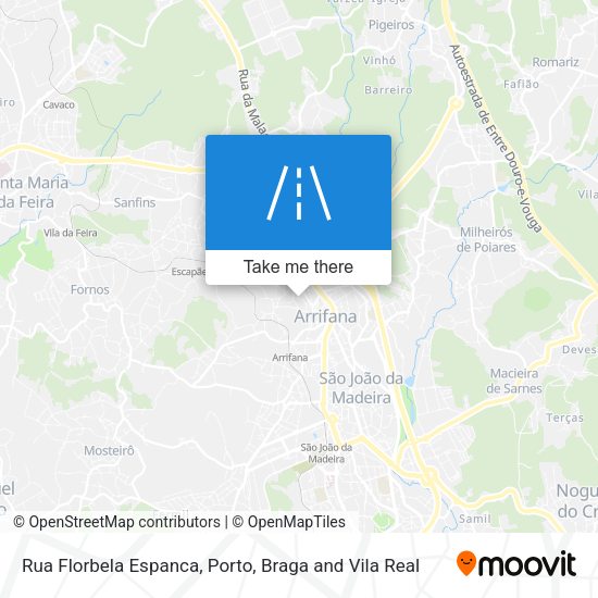 Rua Florbela Espanca mapa