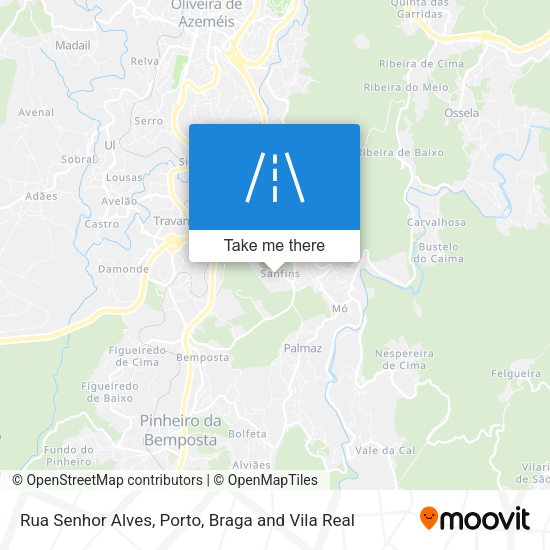 Rua Senhor Alves mapa