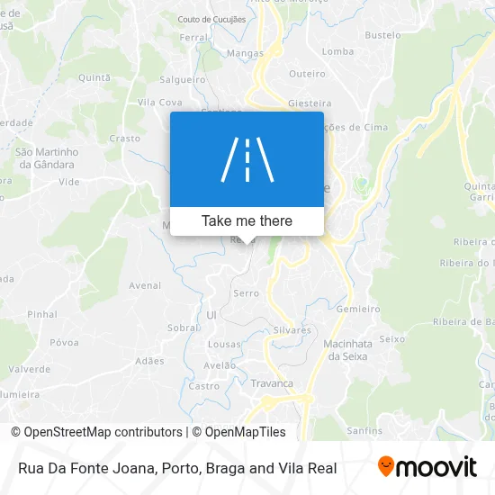Rua Da Fonte Joana map