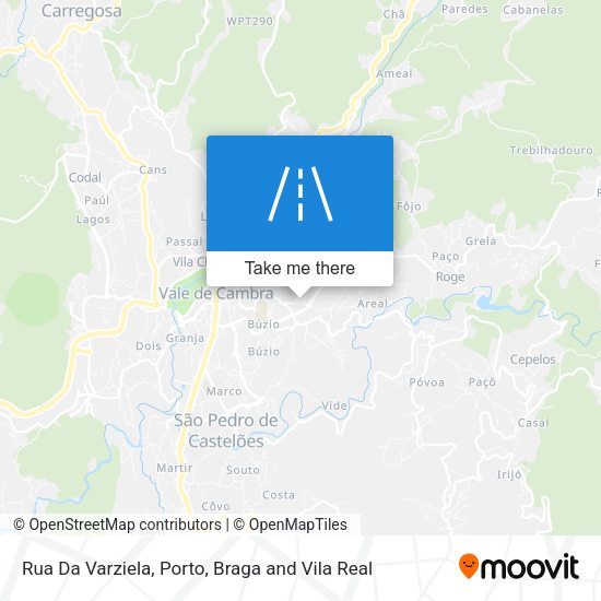 Rua Da Varziela mapa