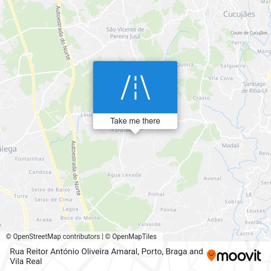 Rua Reitor António Oliveira Amaral mapa