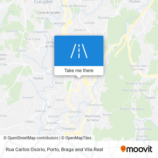 Rua Carlos Osório mapa