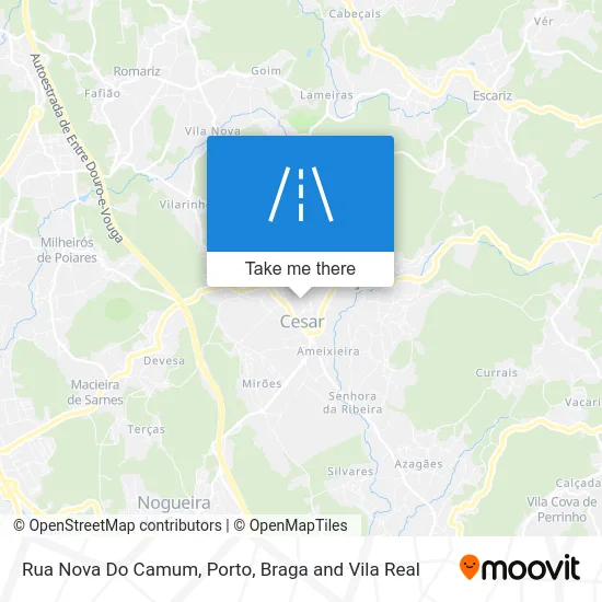 Rua Nova Do Camum map