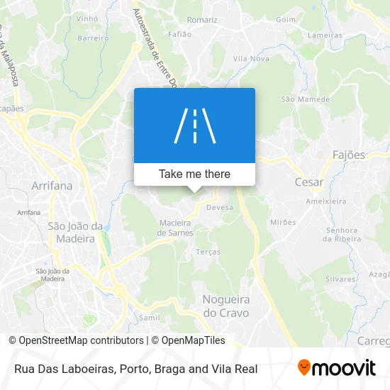 Rua Das Laboeiras map