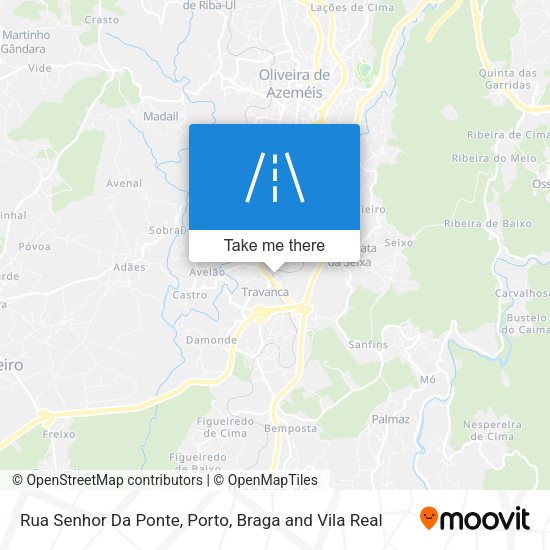 Rua Senhor Da Ponte mapa