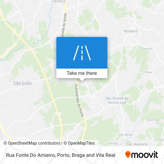 Rua Fonte Do Amieiro map