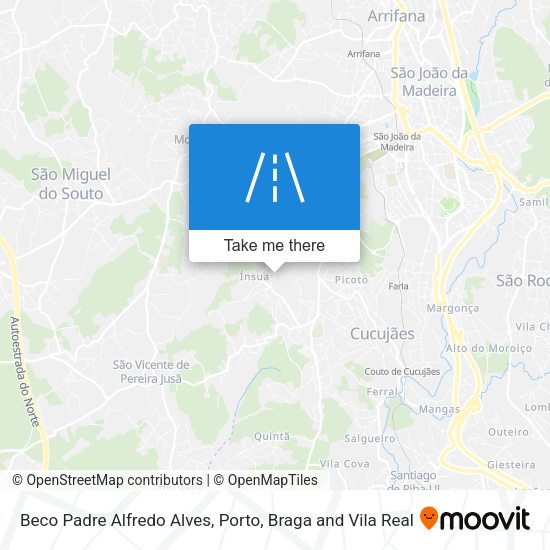 Beco Padre Alfredo Alves mapa