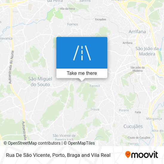 Rua De São Vicente map