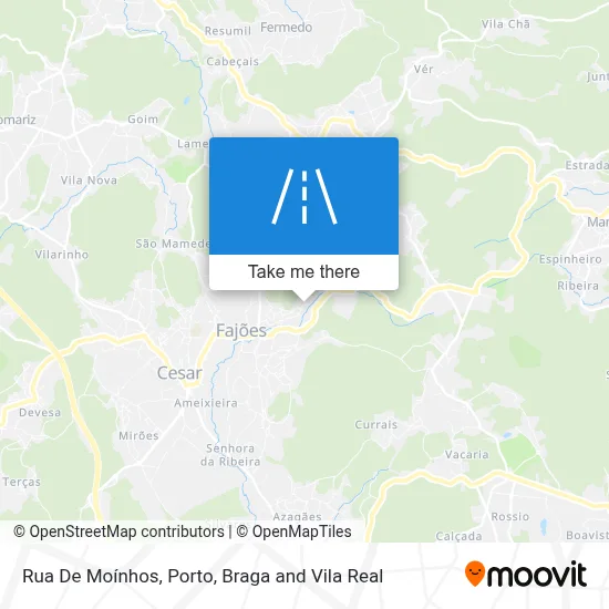 Rua De Moínhos map