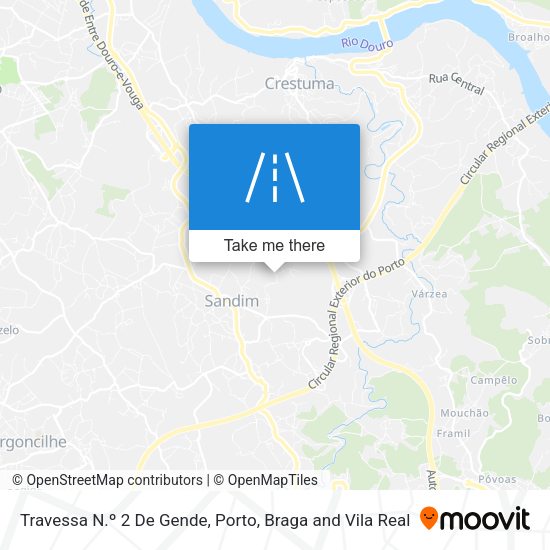 Travessa N.º 2 De Gende map