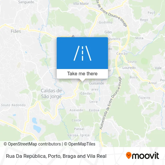 Rua Da República mapa