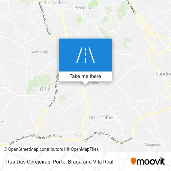 Rua Das Cerejeiras map