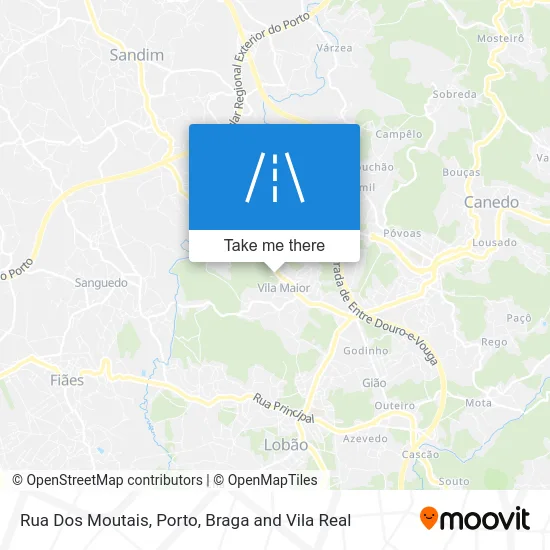 Rua Dos Moutais map