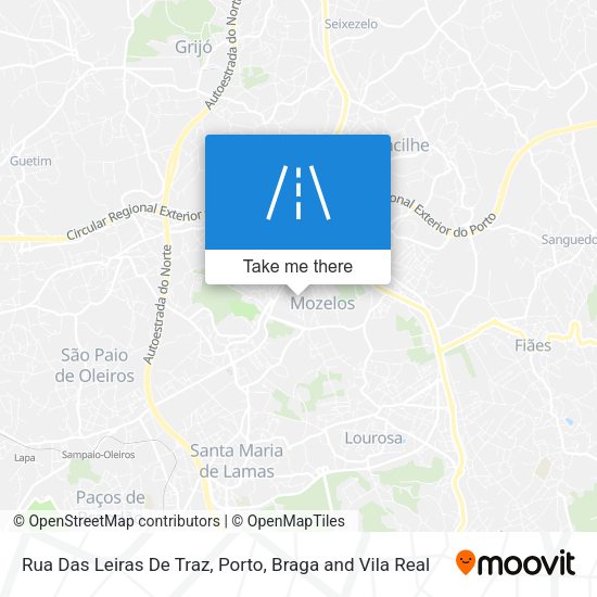 Rua Das Leiras De Traz mapa