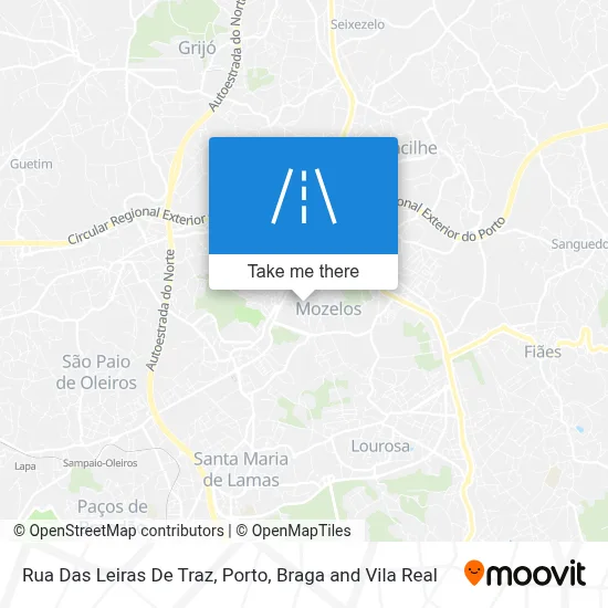 Rua Das Leiras De Traz map