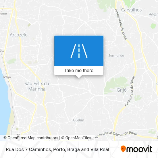 Rua Dos 7 Caminhos map