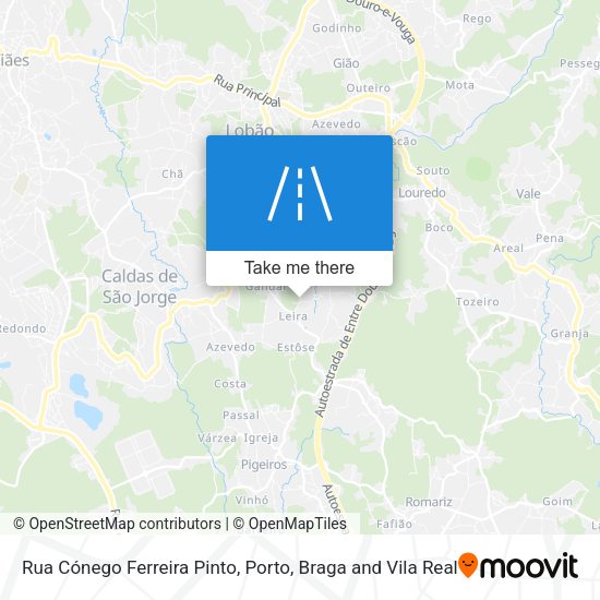 Rua Cónego Ferreira Pinto mapa