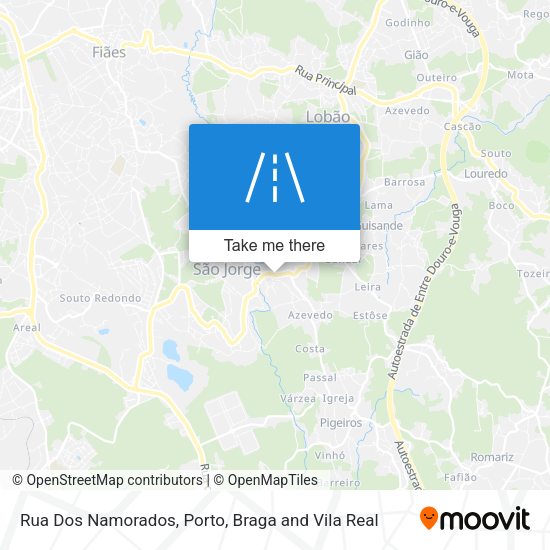 Rua Dos Namorados map