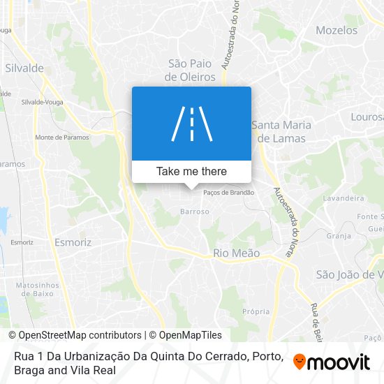 Rua 1 Da Urbanização Da Quinta Do Cerrado map
