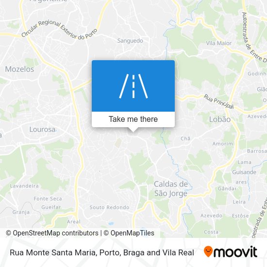 Rua Monte Santa Maria mapa