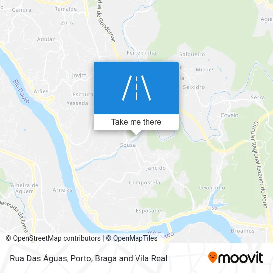 Rua Das Águas map