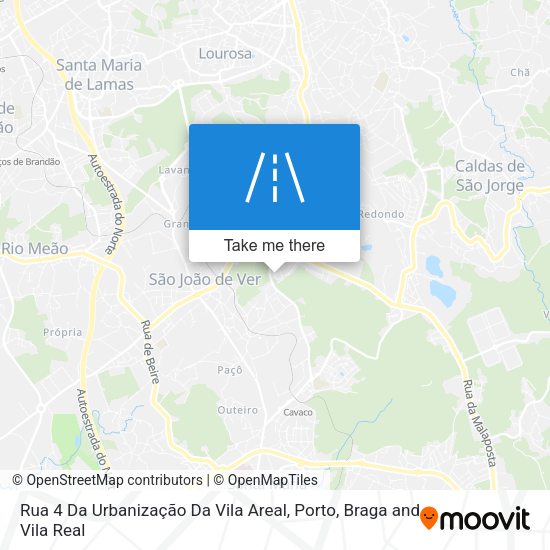 Rua 4 Da Urbanização Da Vila Areal map
