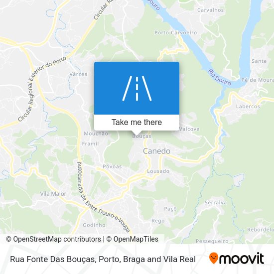 Rua Fonte Das Bouças mapa