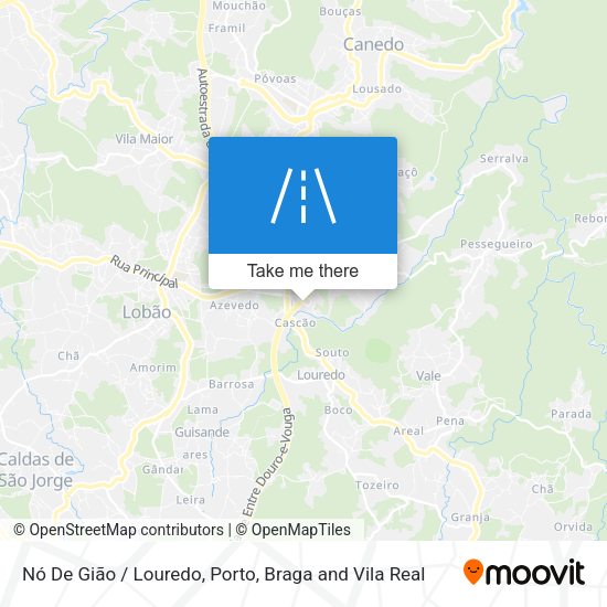 Nó De Gião / Louredo map