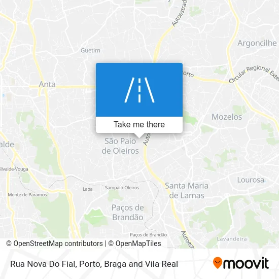 Rua Nova Do Fial map