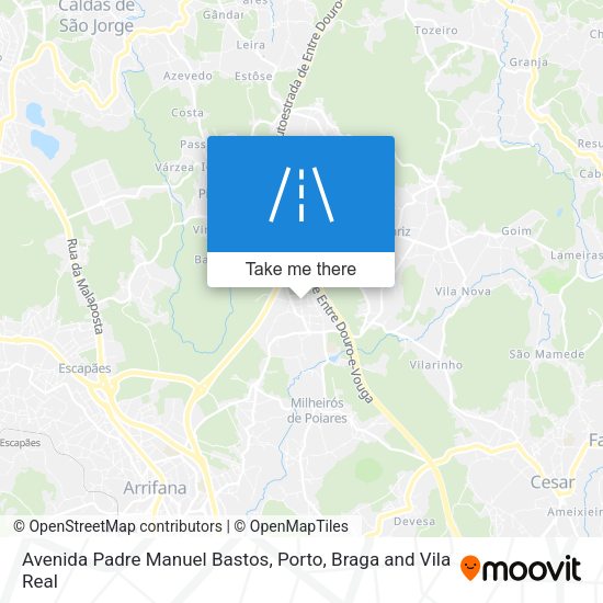 Avenida Padre Manuel Bastos map