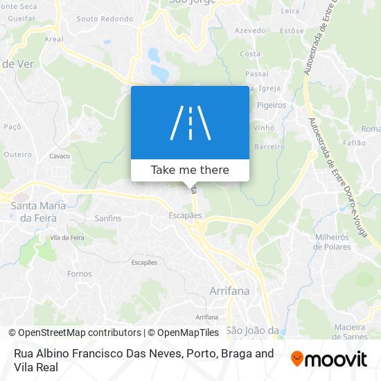 Rua Albino Francisco Das Neves mapa