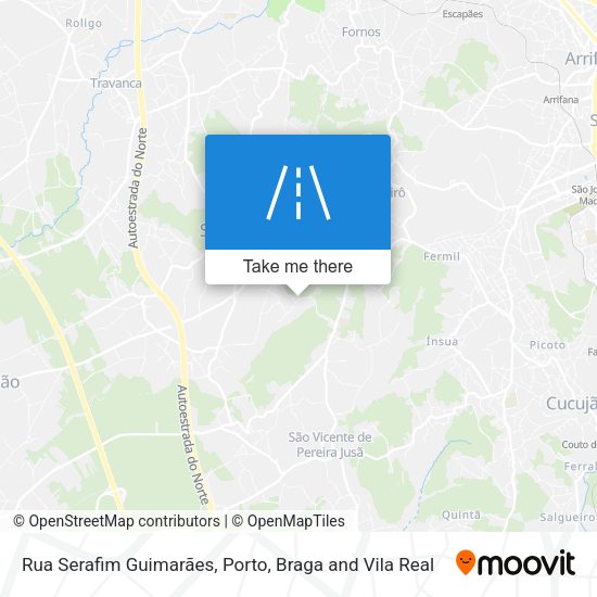 Rua Serafim Guimarães map