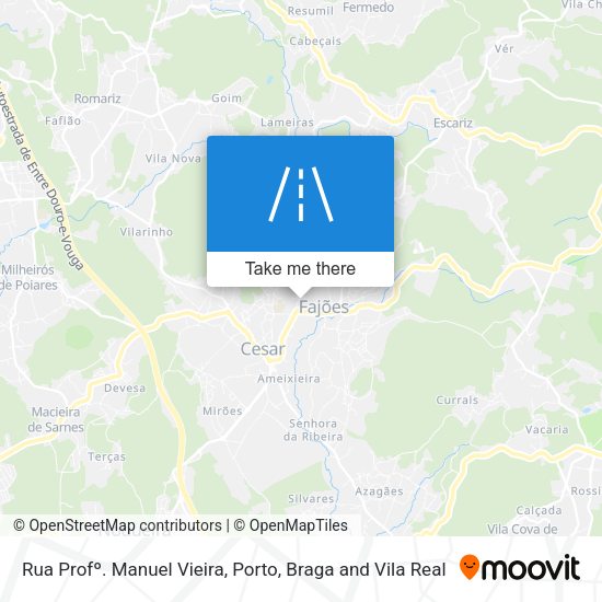 Rua Profº. Manuel Vieira mapa