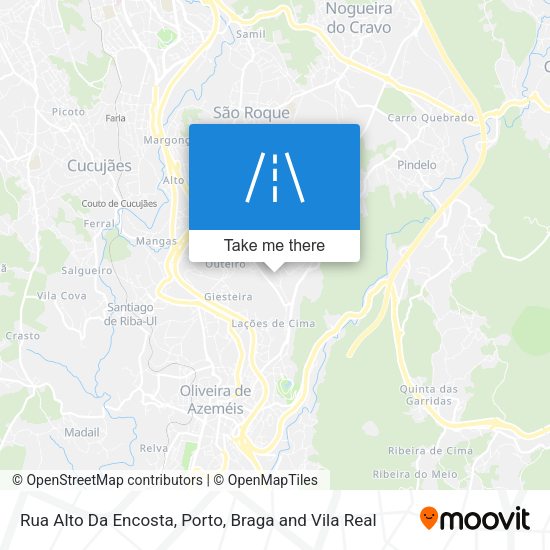 Rua Alto Da Encosta map