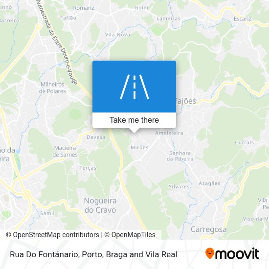 Rua Do Fontánario mapa