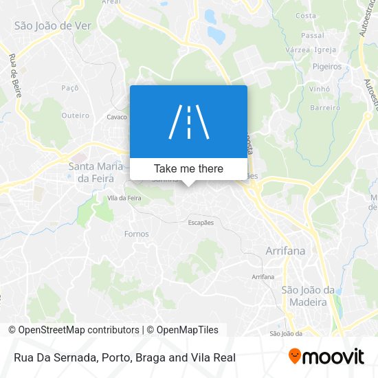 Rua Da Sernada mapa