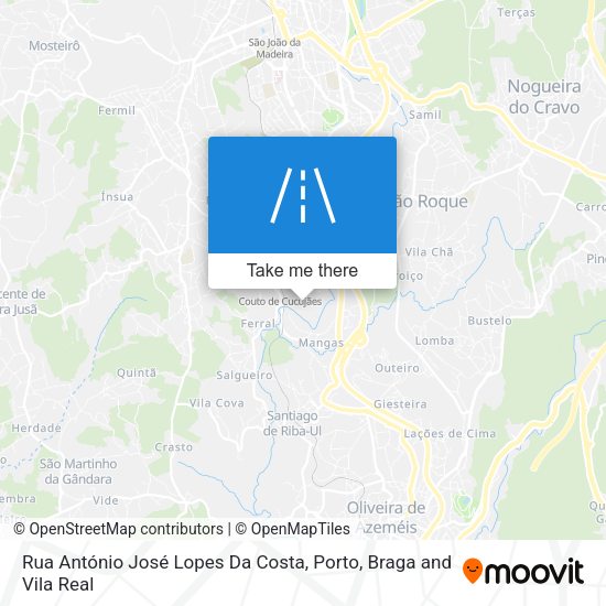 Rua António José Lopes Da Costa map