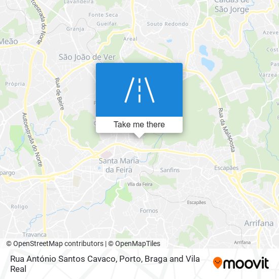 Rua António Santos Cavaco mapa