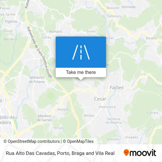 Rua Alto Das Cavadas map