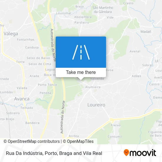 Rua Da Indústria map